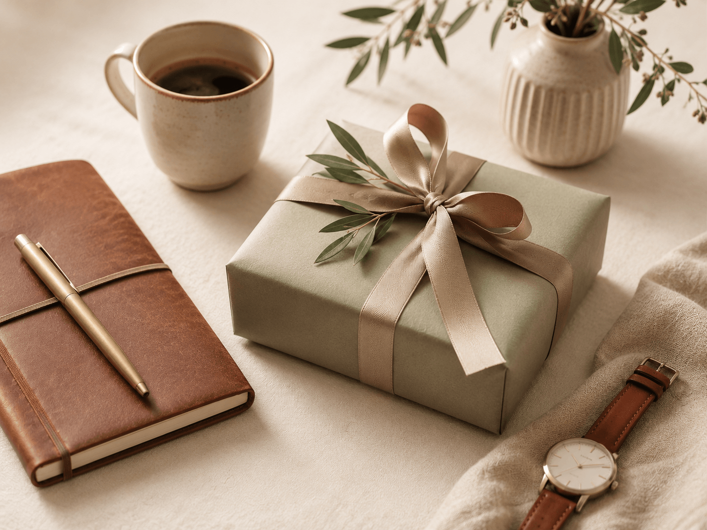 A considered Father's Day gift on a clean neutral surface